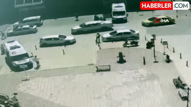 Tokat'ta polis memuruna yumruklu saldırı kamerada