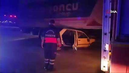 Çorum'da tır ile otomobil çarpıştı: 1 ölü