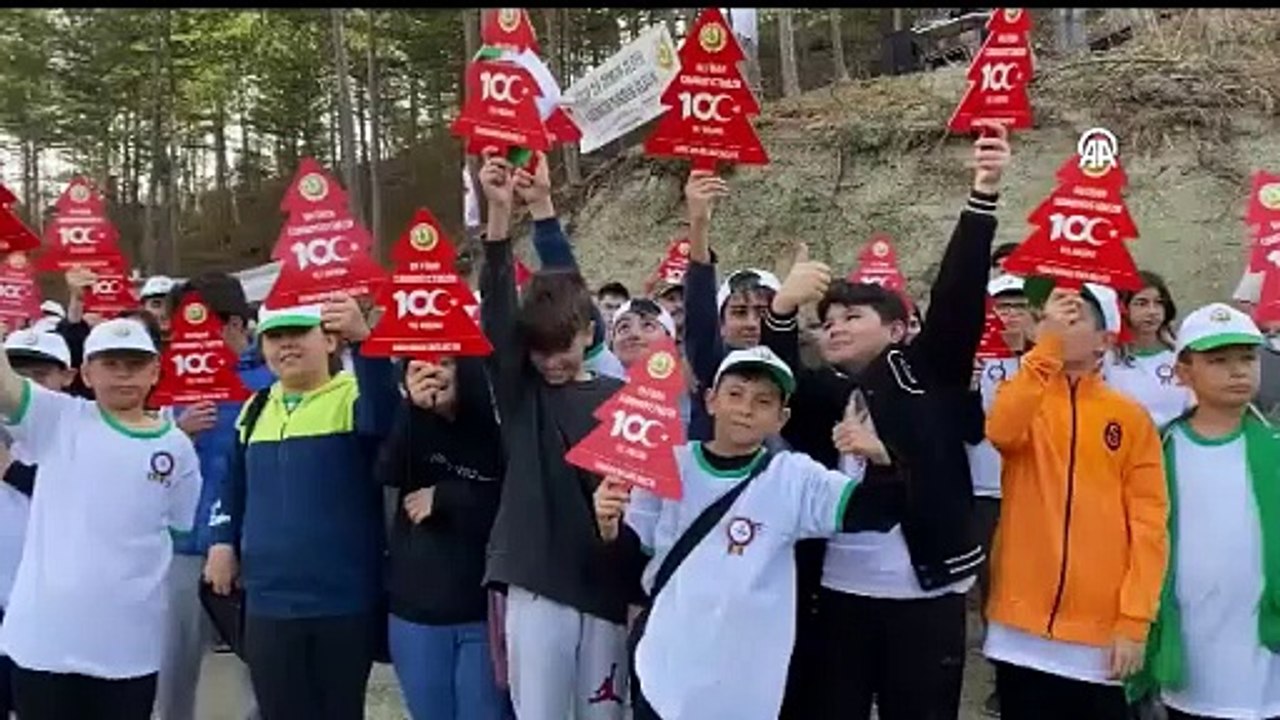 Yanan ormana 5 bin fidan dikildi