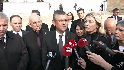 Erdoğan'la Özgür Özel arasında Anıtkabir'de tokalaşma