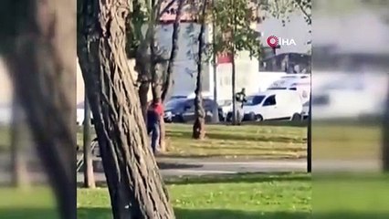İstanbul’un göbeğinde ağaçları siper yapıp birbirlerine kurşun yağdırdılar: Bankta istifini bozmadan izledi