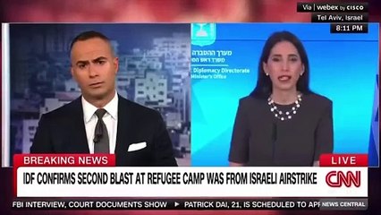 Netanyahu'nun sözcüsünün canlı yayında dili sürçtü: Gazze'de sadece sivilleri vuruyoruz