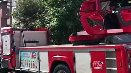 Kocaeli'de 3 katlı binada çıkan yangın paniği