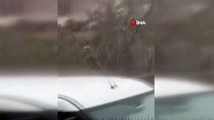 Balıkesir'de süper hücre dolu yağışı