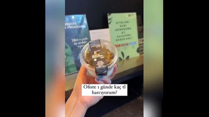 Bir kadın  “Ofiste 1 günde ne kadar harcıyorum?” videosuyla gündem oldu: "Ee bitti maaş!"