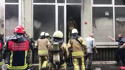 Bayrampaşa'da iplik atölyesinde yangın