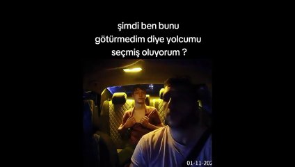 Taksiye bindi, taksiciden bira parası istedi