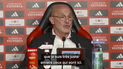 Espagne - De La Fuente : "Je suis très juste envers ceux qui sont ici"