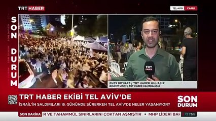 Binlerce İsrailli Gazze'ye yönelik saldırıların bir an önce durdurulması için toplandı