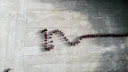 Bolulu öğrencilerden 100. yıl koreografisi...