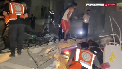 İsrail, çoğunluğu kadın ve çocuk olan Cibaliye kampını vurdu