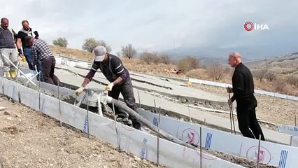 600 ton taşla yapılan ve uzaydan görülebilen Atatürk portresi yenilendi