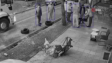 Santimetreyle ölümden döndü. Beşinci kata malzeme çeken sepetin ipi koptu