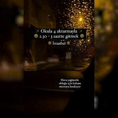 Şafak operasyonuna gider gibi evden çıktı. İstanbullunun yol çilesini 10 saniyede özetledi