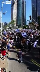 İsrail’in Gazze’ye kara harekatı beklenirken Netanyahu’ya büyük şok. İstifa sloganları ile sokağa çıktılar