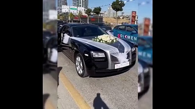 Ankara'da lüks araçlardan oluşan düğün konvoyu...