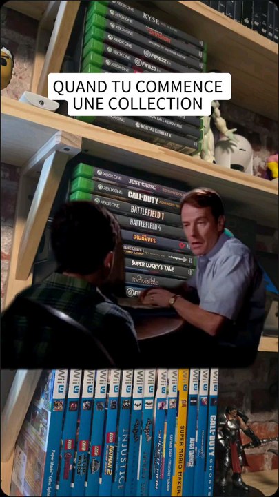 quand tu commence la collection de jeux vidéos.