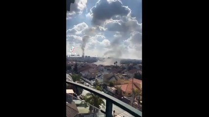 Aşkelon'un vurulduktan sonraki görüntüsü