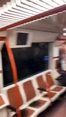 Madrid metrosunu su bastı