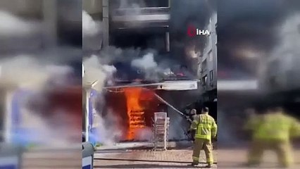 Baca yangını dükkanı yaktı