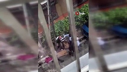 Yaşlı adamı kum torbası yaptılar