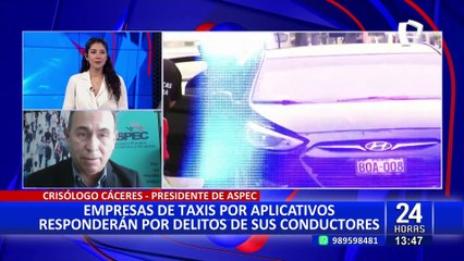 Aspec sobre ley de taxis por aplicativo: "Es posible que el Ejecutivo la observe”