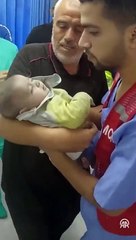 Gazze'de bombalanan hastane saldırısına ait yeni görüntüler