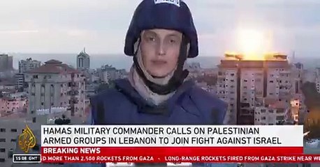 Al Jazeera muhabiri canlı yayında füze saldırısına yakalandı