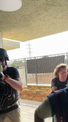 Gazeteciler havan toplarından böyle kaçtı