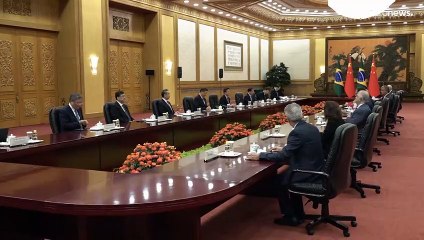 الزعيم الصيني يلتقي نائب رئيس البرازيل في بكين ويشدد على أهمية تعميق العلاقات الثنائية