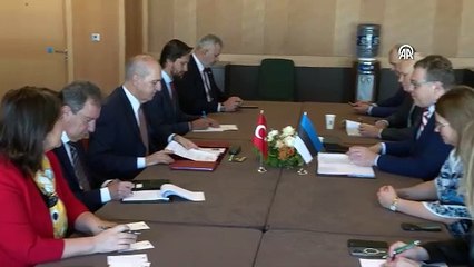 TBMM Başkanı Kurtulmuş, Gürcistan ve Estonyalı mevkidaşlarıyla görüştü