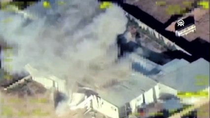 TSK'nın Suriye'ye hava harekatının görüntüleri paylaşıldı