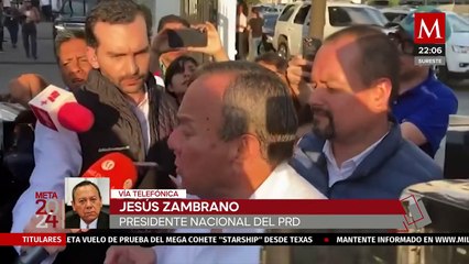 Jesús Zambrano confía en que el PRD no pierda su registro