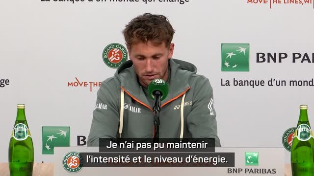 Roland-Garros - Ruud : Cette douleur m'a empêché de jouer comme je le voulais