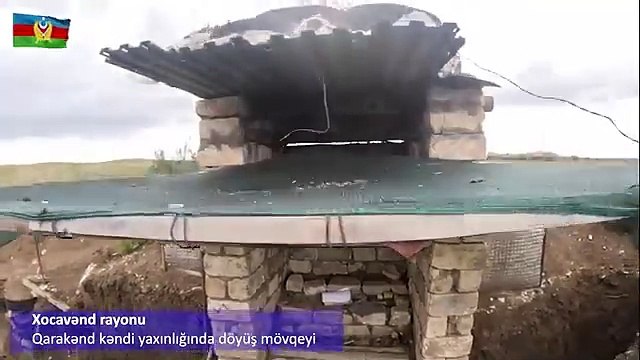 Azerbaycan Savunma Bakanlığı terk edilmiş savaş mevzilerinin görüntülerini paylaştı