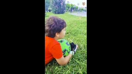 Samsunspor minik taraftarın hayalini gerçekleştirdi. Böyle duygusal video görülmedi