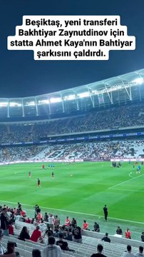 Beşiktaş yeni transferi Bahktiyor için statta Ahmet Kaya şarkısı çaldı. O anlar yeniden gündem oldu