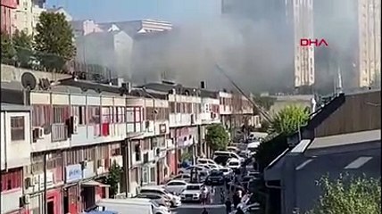 Bağcılar'da Matbaacılar Sitesi'nde yangın. 1 kişi hayatını kaybetti