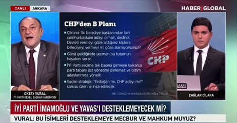 İYİ Partili Oktay Vural CHP’ye sert sözlerle yüklendi. "Demokraside korku ve tehdit işlemez arkadaş"