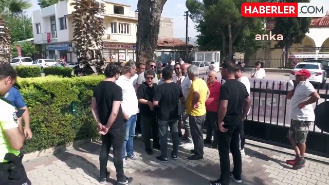 İzmir Menemen Belediyesi'nde işten çıkarılan işçilerin toplantıya alınmaması ve arbede yaşanması