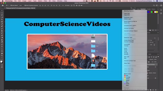 How to USE Adobe Photoshop - Tutorial 12 - Blending Text Using Outer Glow | New