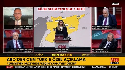ABD'den CNN Türk'e özel açıklamalar: 'Suriye'nin kuzeyinde seçim yapmayın' dedik