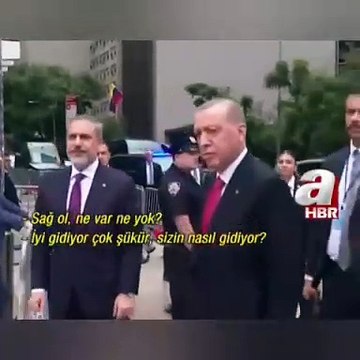 A haber muhabiri ile Erdoğan arasında dikkat çeken diyalog: Naber kız? İyiyim sağ olun, nasılsınız?