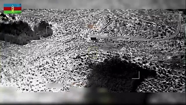 Azerbaycan Karabağ'daki Ermeni teröristleri böyle bombaladı