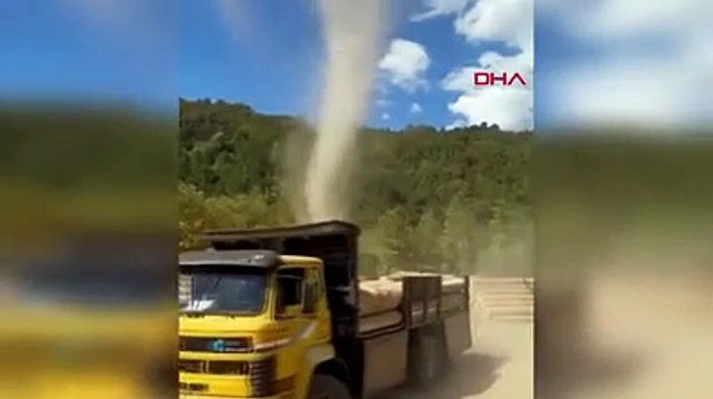 Bir anda geldi ortalık toz duman oldu. İşçiler canını zor kurtardı