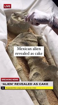 Uzaylı cesedinin pastasını yaptılar. Bizim yandaş medyadan daha yalancı çıktılar