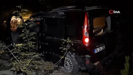 Hayvana çarpmamak için 52 metrelik uçurumdan yuvarlandı