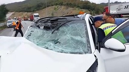 Akaryakıt tankeri ile otomobil çarpıştı: 1 ölü, 1 ağır yaralı