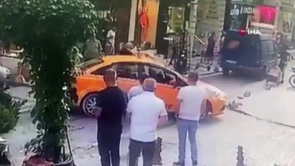 Yol verme tartışmasında taksiciyi bacağından vurdular
