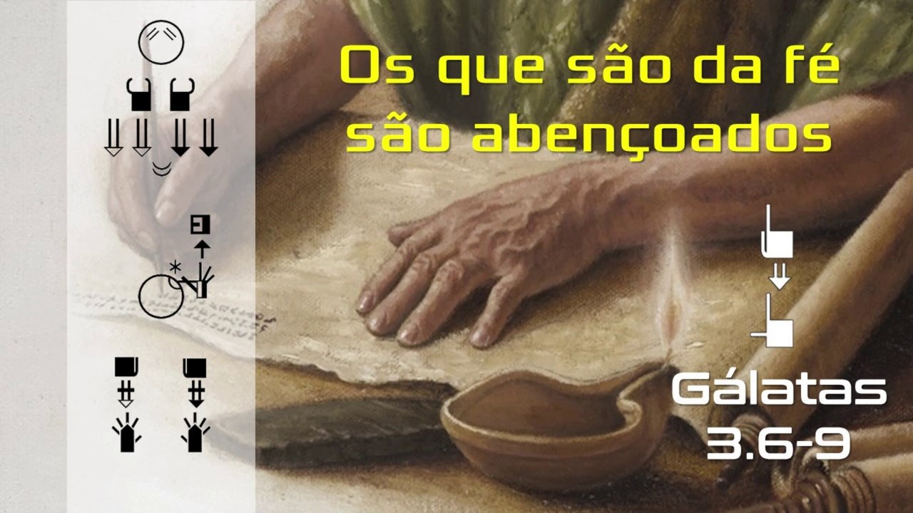 Os que são da fé são abençoados